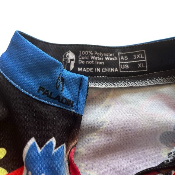Paladin Sport Hype Drip Panther Cycling Jersey Women Size XL Bold Print Sporty - Picture 2 of 11